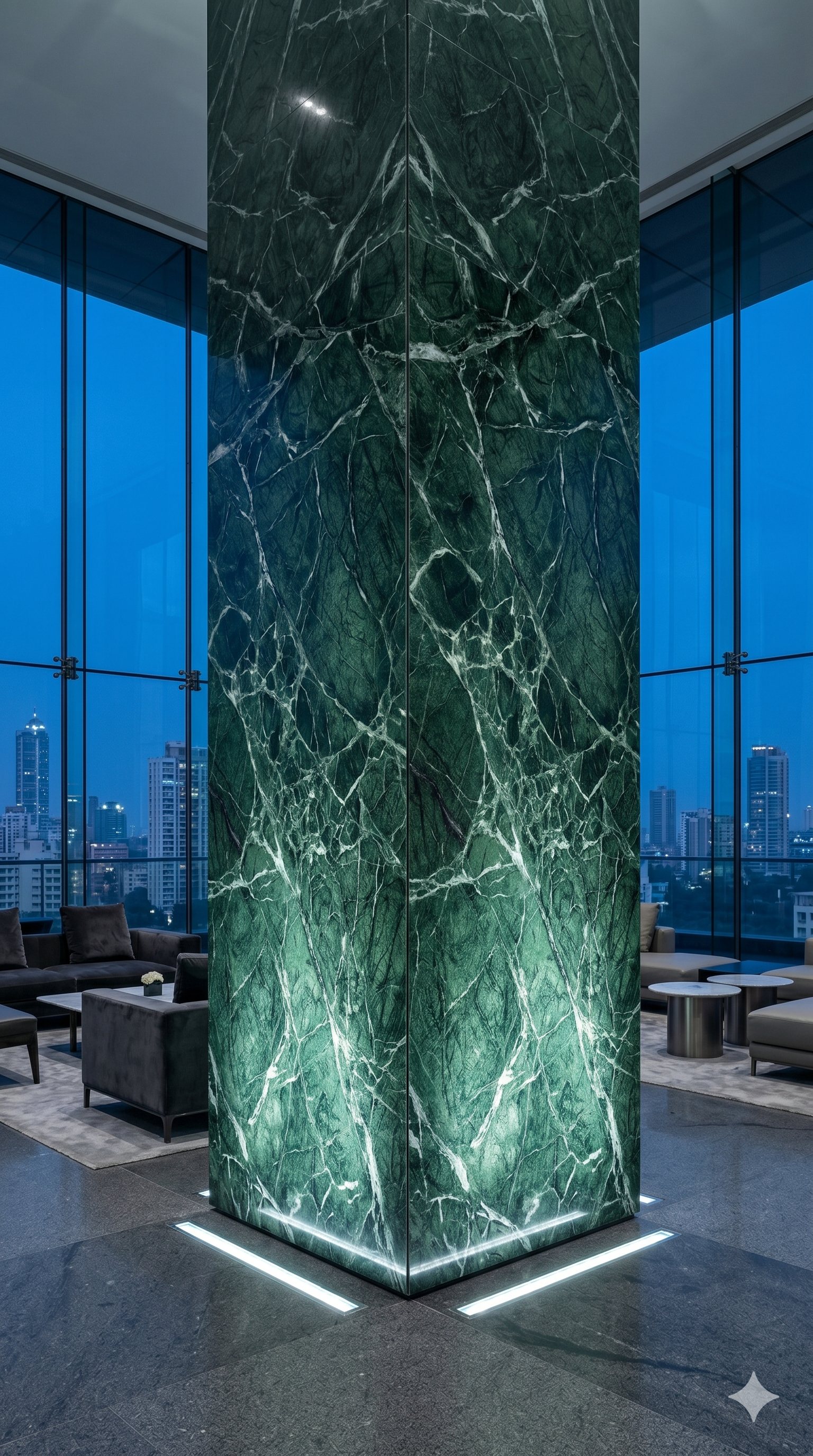 Marble wall cladding
