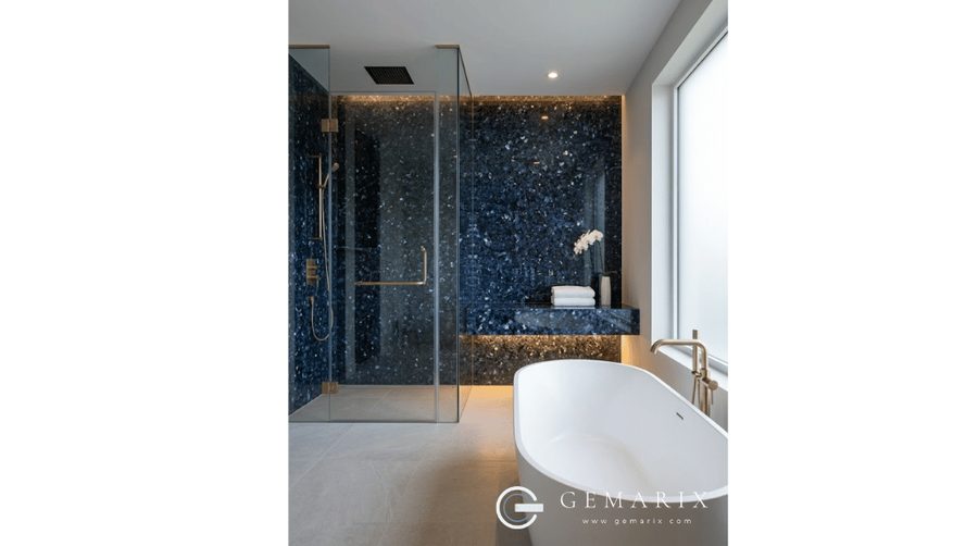 Blue Pearl Granite Bathroom Surfaces