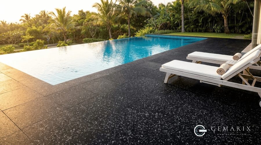 Coin Black Granite Exterior Facades