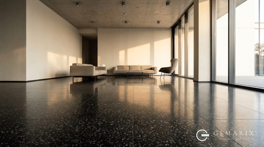 Coin Black Granite Flooring