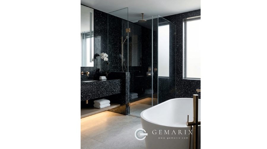 Coin Black Granite Bathroom Surfaces