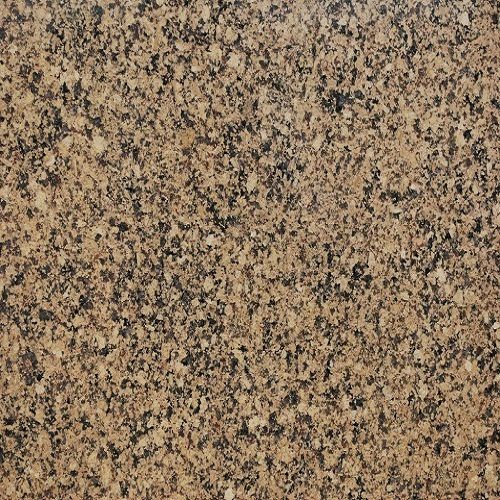 Desert Brown Granite slab &mdash; earthy tan to warm brown with sandy tonal variation