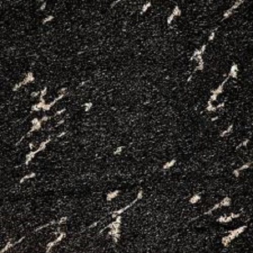 Fish Black Granite slab &mdash; deep black to dark charcoal with fine light mineral inclusions