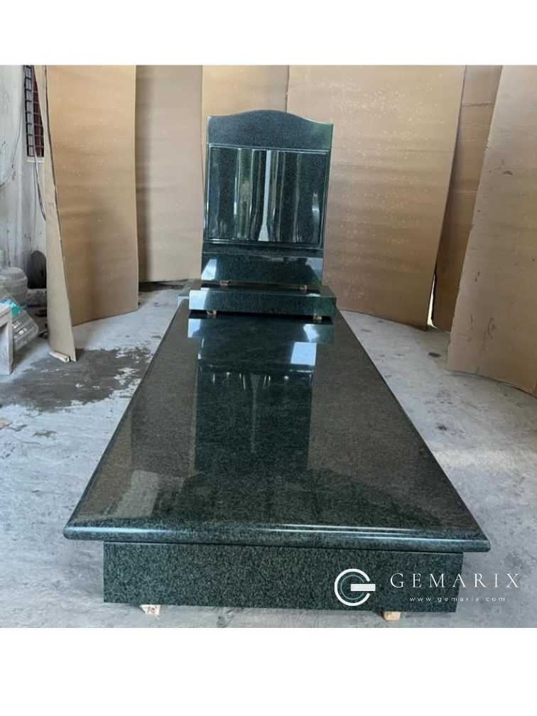 Green Granite Memorial Set Arch