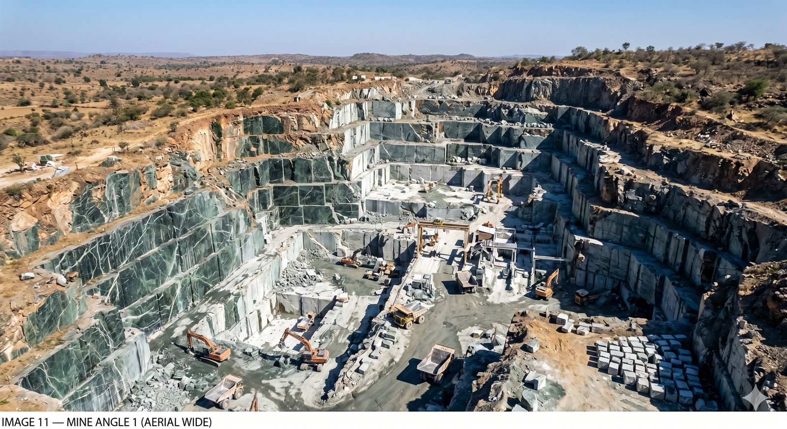 Quarry aerial view